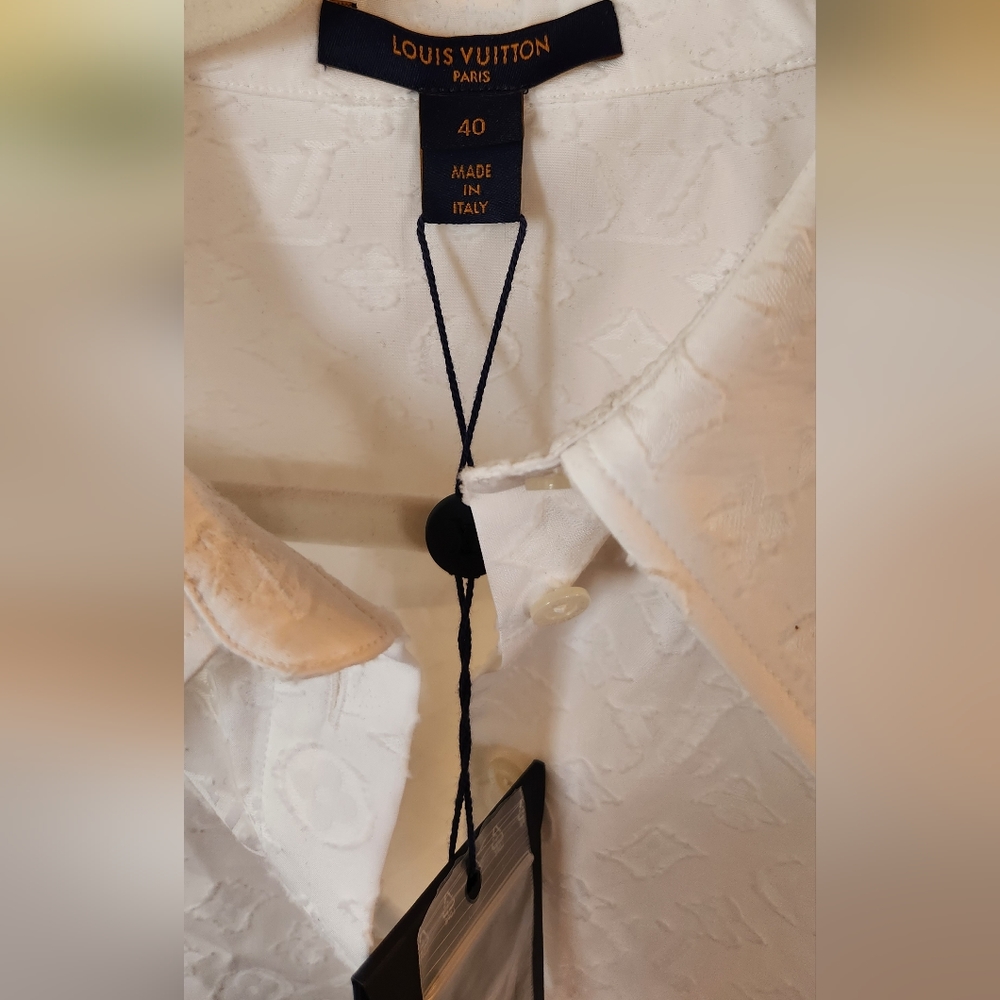 Louis Vuitton White Button Down Blouse